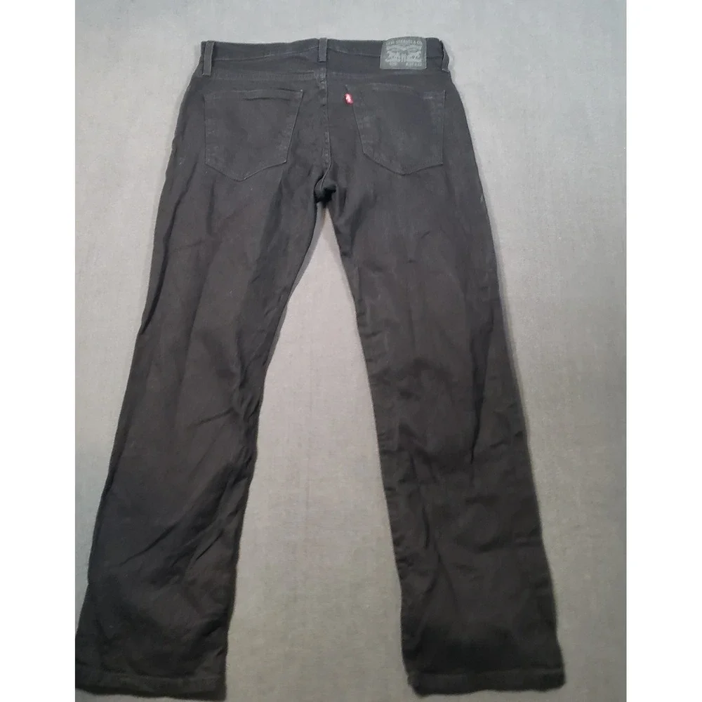 Levi's 559 Relaxed Straight Jeans Mens 32x32 Black WaterLess Stretch Denim